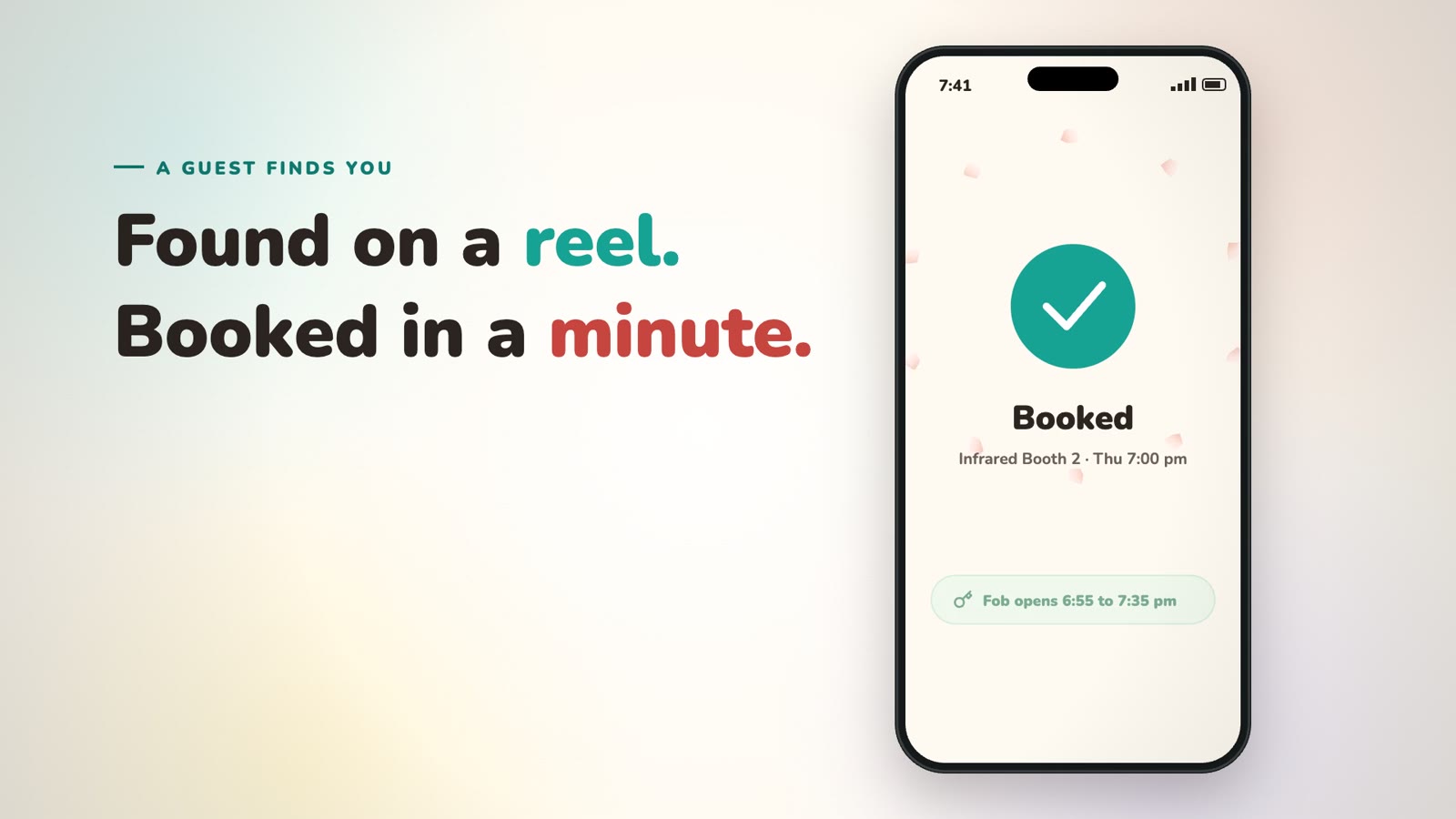 Booked on a phone